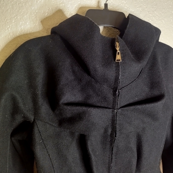 Louis Vuitton crop peplum hooded wool blend jacket sz 38/6 - Picture 3 of 16